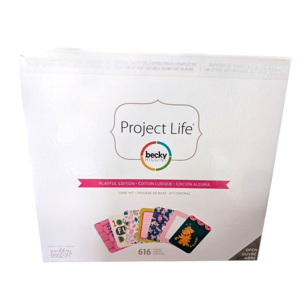 Project Life Becky Higgins Playful Edition 616 Scrabooking Vault Journal Cards